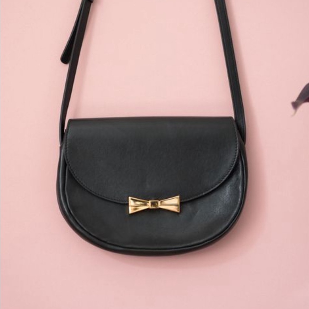🇫🇷Des Petits Hauts black leather handbag